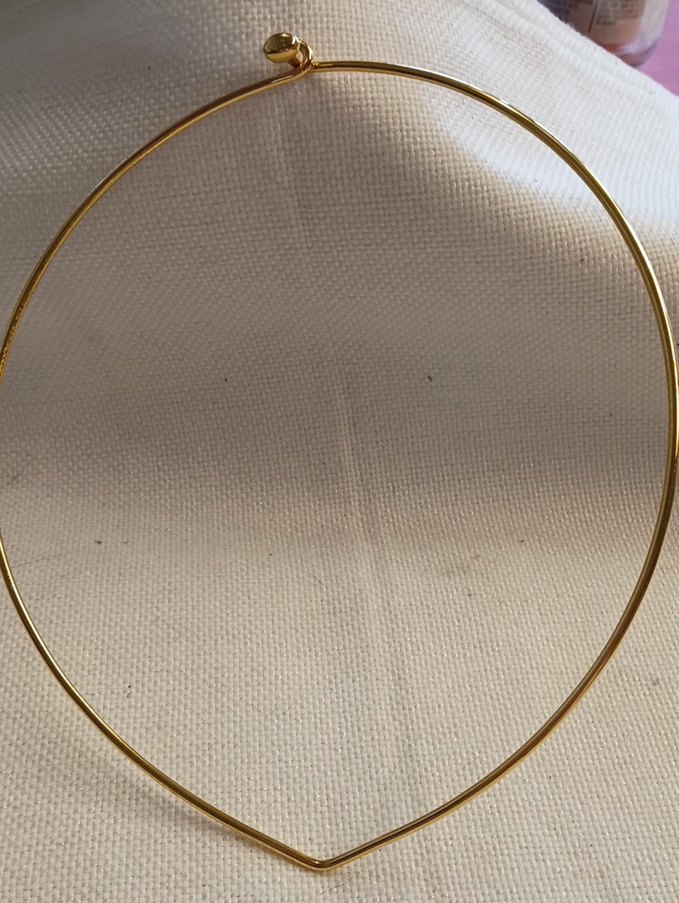Joan Rivers Stamped 925 Solid Necklace Cuff Euc